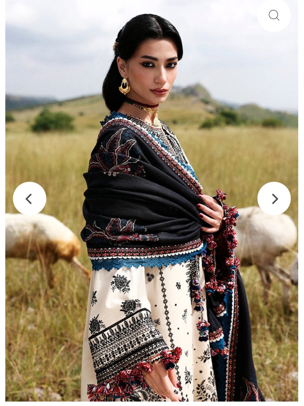 new pakistani embrodiered dress